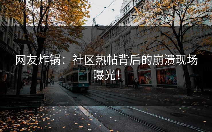 网友炸锅：社区热帖背后的崩溃现场曝光！